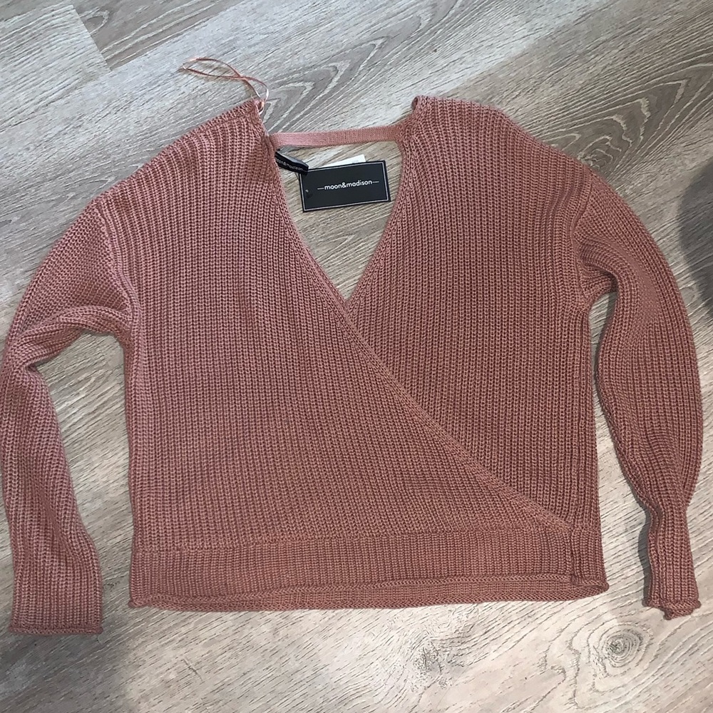 NWT Overlap Sweater - Picture 3 of 5